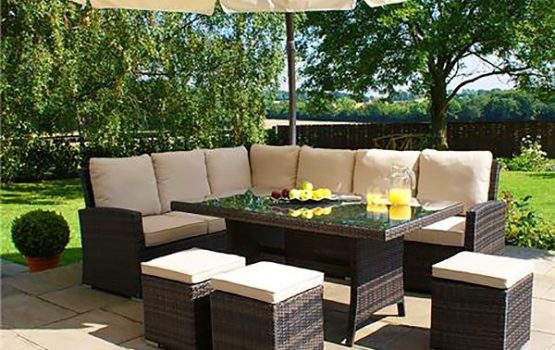 Rattan dining sofas table, rattan garden furniture sofas, patio furniture