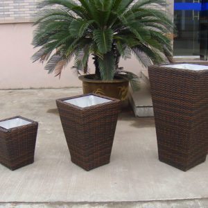 Outdoor Planters, Flower planter pots, rattan garden pots