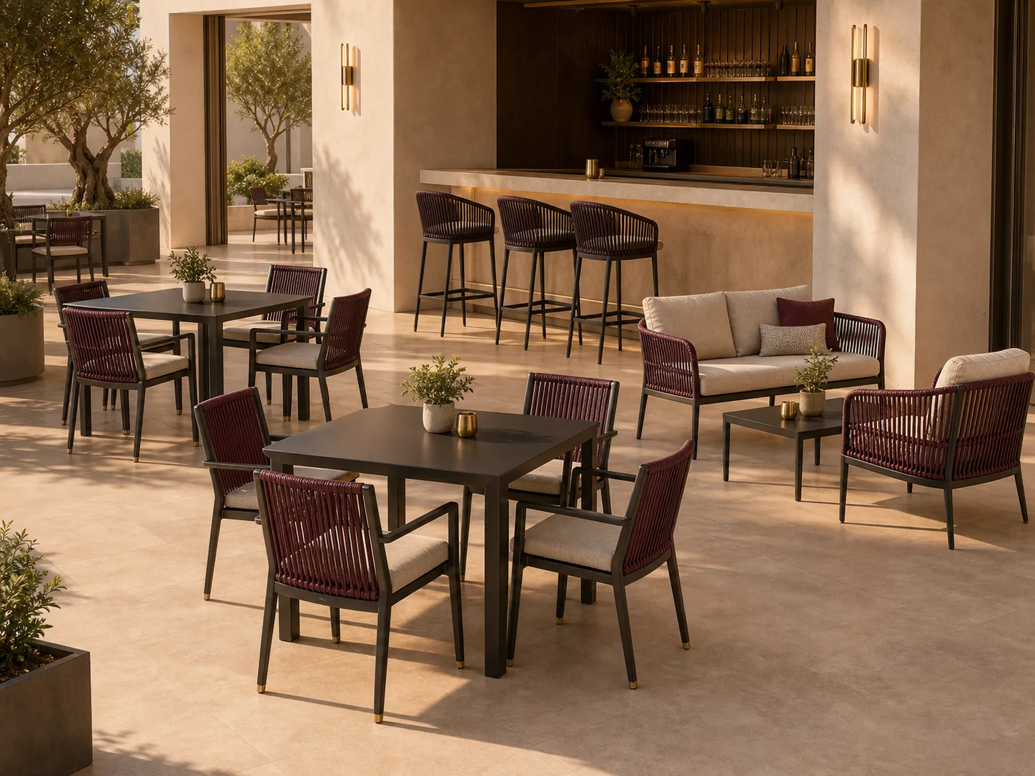 Aluminum Furniture for hospitality furniture projects