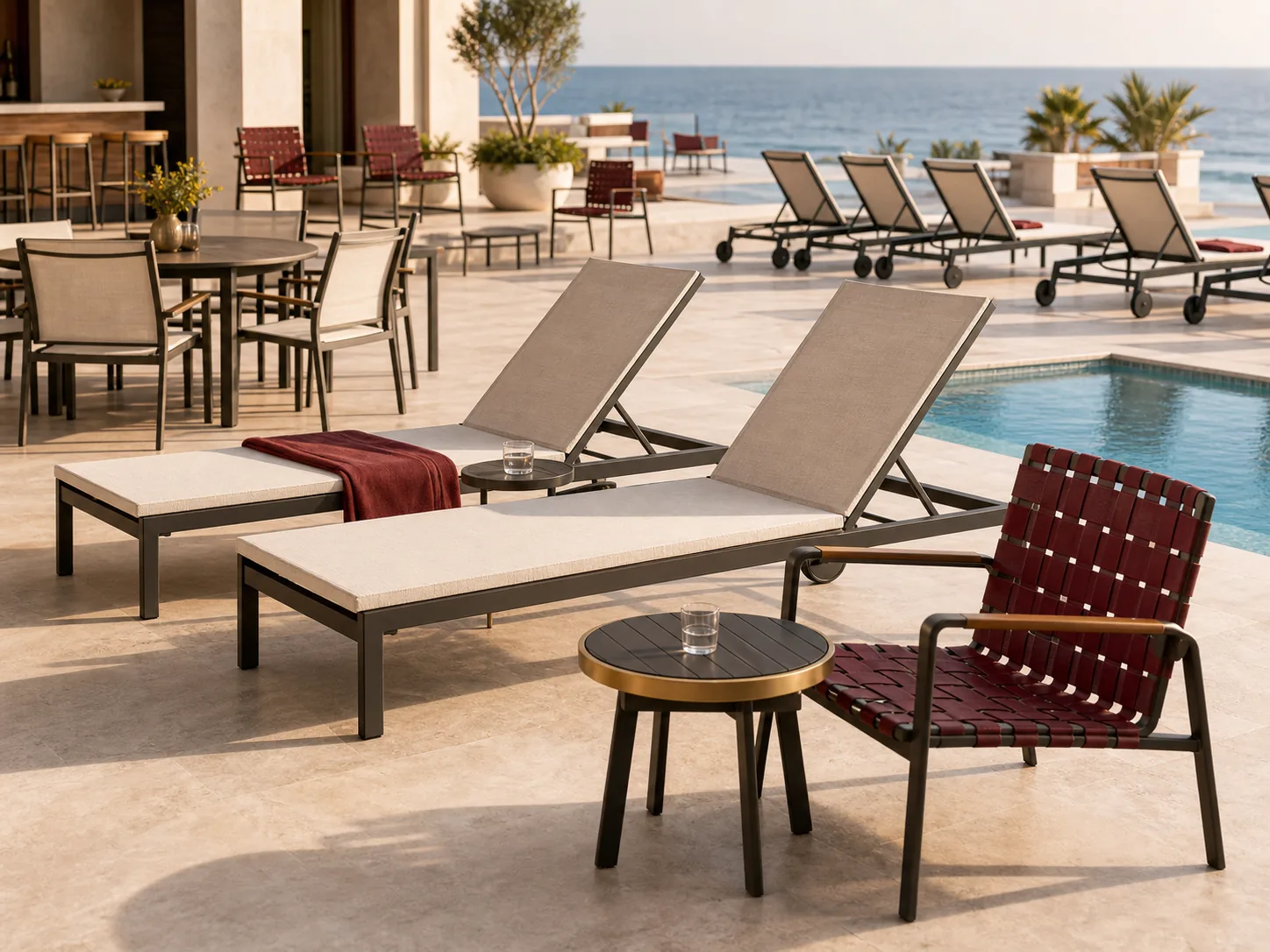 Textilene & Strap Furniture for hospitality furniture projects