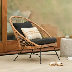 Outdoor Aluminum Lounge Chair – 37" Commercial Grade for Hospitality Use