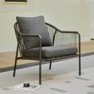 Outdoor Aluminum Lounge Chair – 33" Commercial Grade for Hospitality Use
