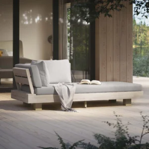 Outdoor Aluminum Low Right Chaise Lounge – 69.25" Commercial Grade for Hospitality Use