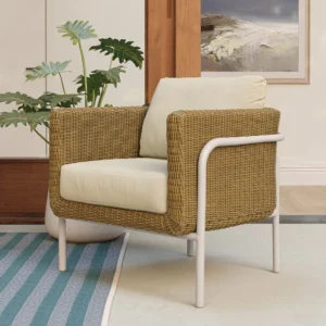 Outdoor Aluminum Lounge Chair – 33" Commercial Grade for Hospitality Use