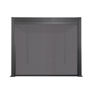 Privacy Screen for Aluminum Pergola – 8.5' Grey Weather-Resistant Panel for Hospitality Projects