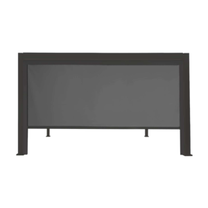 Privacy Screen for Aluminum Pergola – 9.8' Grey Weather-Resistant Panel for Commercial Projects