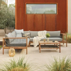Outdoor Aluminum Sectional – 120" Modular Frame for Hospitality Projects