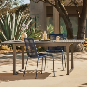Outdoor Aluminum Extendable Dining Table – 56.5" - 80.5" Commercial Grade for Hospitality Projects