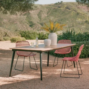 Outdoor Aluminum Dining Table – 94.5" Commercial Grade for Hospitality Projects