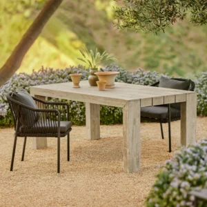 Outdoor Aluminum Dining Table – 71" Commercial Grade for Resort & Garden Use