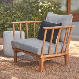 Outdoor Aluminum Lounge Chair – 36.5" Commercial Grade for Hospitality Use