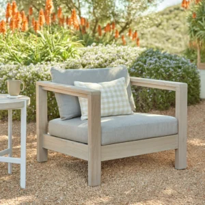 Outdoor Aluminum Lounge Chair – 34.5" Commercial Grade for Resort Use