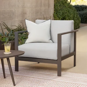 Outdoor Aluminum Lounge Chair – 30.5" Commercial Grade for Hospitality Projects