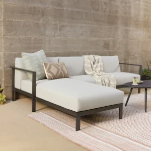 Outdoor Aluminum Left Sectional – 105" Modular Frame for Hospitality Projects