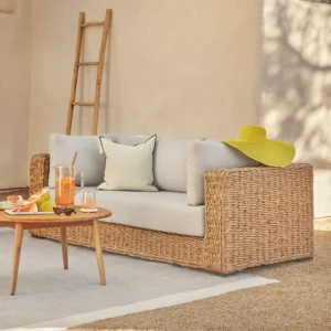 Outdoor Aluminum Sofa – 78.5" Weather-Resistant for Commercial Projects