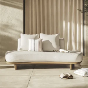 Outdoor Aluminum Sofa – 80.5" Weather-Resistant for Hospitality Projects