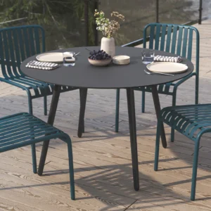 Outdoor Aluminum Dining Table – 47" Commercial Grade for Hospitality Projects