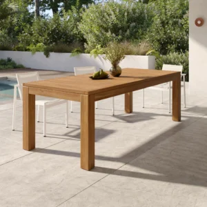 Outdoor Aluminum Extendable Dining Table – 90" - 114" Commercial Grade for Hospitality Projects