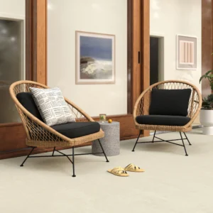 Outdoor Aluminum Lounge Chair Set – 37" Commercial Grade for Hospitality Use