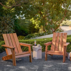 Rena Outdoor Adirondack Chair Set – All-Weather HDPE Seating for Hospitality & Bulk Projects