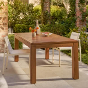 Outdoor Aluminum Extendable Dining Table – 74.5" - 98" Commercial Grade for Hospitality Projects